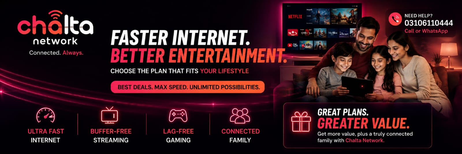 Chalta Network Plans Offer
